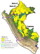oil blocks in Peru